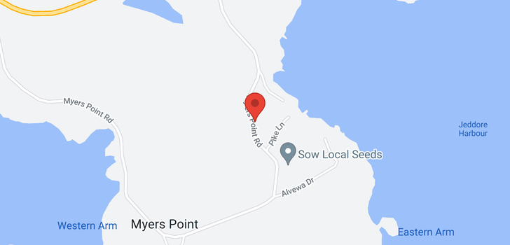 map of Myers Point Road